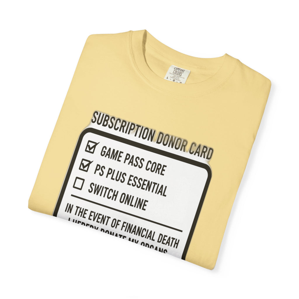 Subscription Donor Card